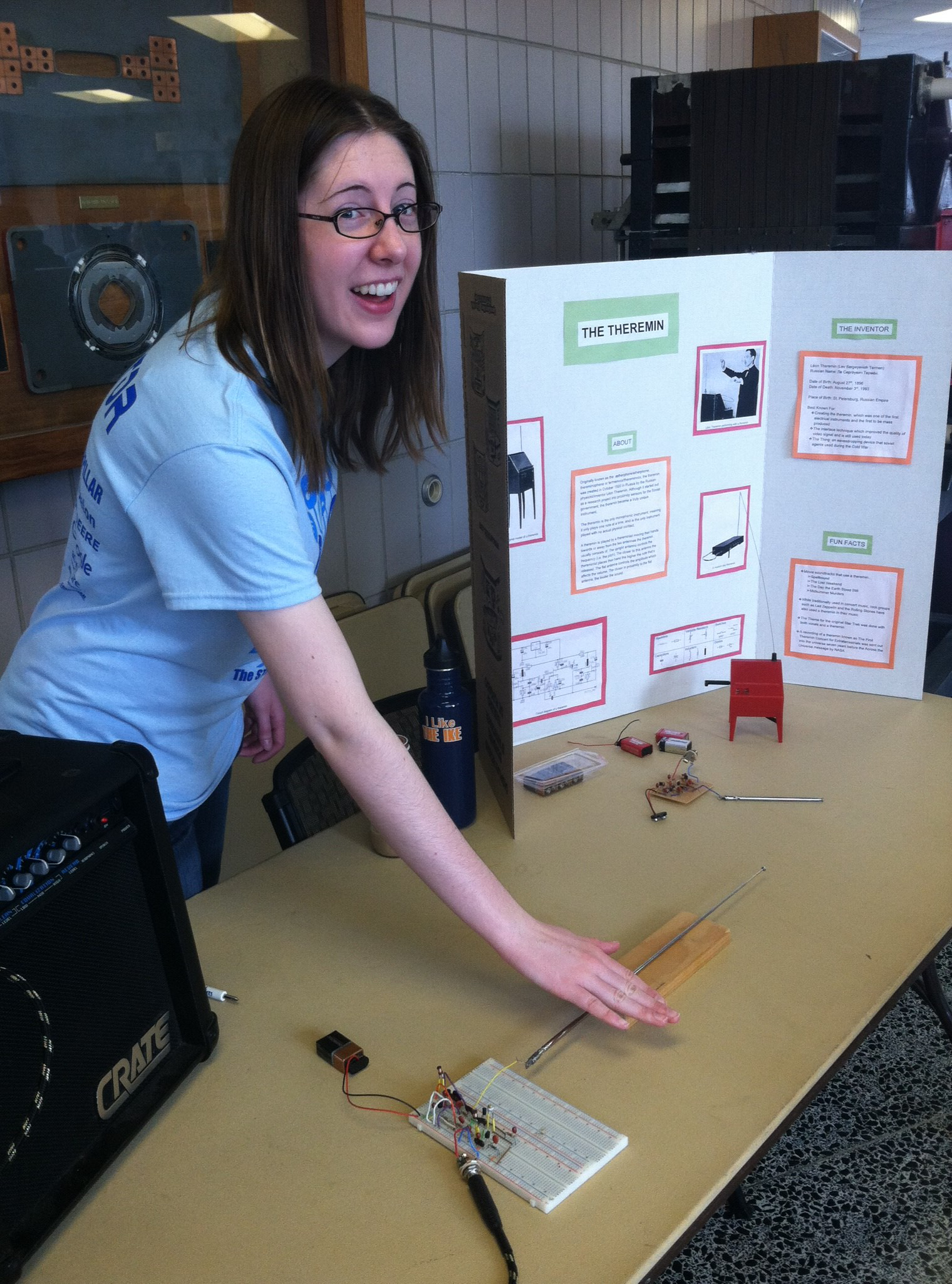 Claire Baum at Engineering Open House