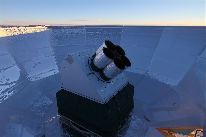 Images of the South Pole Telescope by astrophicist Robert Schwarz, BICEP staffmember and the South Pole Telescope&rsquo;s &ldquo;Iceman&rdquo;