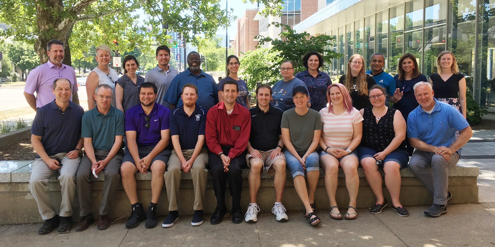 Between the time the article was written and its publication, the community of IPaSS teaching fellows more than doubled in size. Pictured here, IPaSS teaching fellows from four cohorts pose with IPaSS organizers during the June 2023 IPaSS workshop. Pictured left to right (back row) David Smulson, Chris Swan, Brendan Aydt, Jen Grady, Eric Potter, Bart Frey, Jeremy Paschke, Jacob Rangel, and Eric Kuo; (third row, standing) Cassy Baker, Joanna Matlock, Julie Zaborac, Bill Coyle, Marvin Allen, J. Derrick Conner, Nathan Rassi, Mike Baker, Sandra Azubuike, Mike Berry, and Kumkum Bonnerjee; (second row, seated) Kay Wagner, Eileen Cameron, Roy Hays, Nathan Gayheart, Marianna Ruggerio, Jamie Piper, Matt Bonges, Nathan Logan, Tim Stelzer, Devyn Shafer, Morten Lundsgaard, Hamideh Talafian, and Maggie Mahmood; (front row) Kunal Pujara, Jill McLean, and Alex Mraz. Photo courtesy of Maggie Mahmood